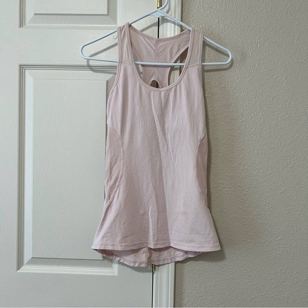 Kyodan Women's Pink Racerback Tank Top with Built in Bra - XS